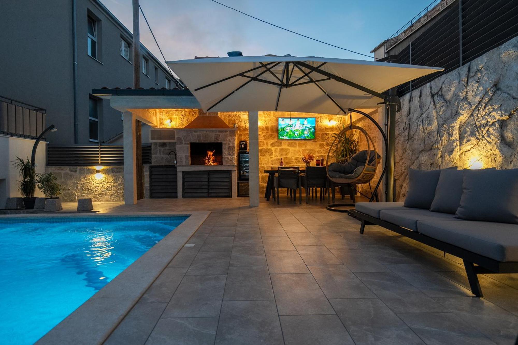 Adam Apartments Stobreč Dış mekan fotoğraf